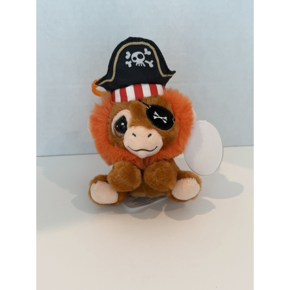 Cutie pet-tudies Orangebeard The Orangutan Plush Pirate Keychain New